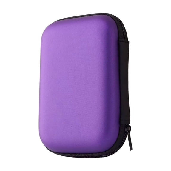 Yhmxh Hard Drive Carrying Case Storage Organizer Bag, EVA Universal Carry Pouch Electronic Accessories Carrying Case, Portable Shockproof Storage Bag with Mesh Pocket for Earphones, Cables