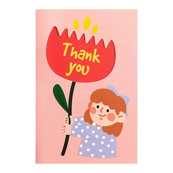 Yhmxh Heartfelt Mother's Day Card, Cute Handmade Greeting Card for Mom & Grandma, Child Holding Flowers Artwork Card, Sentimental Mother's Gift & Keepsake Home Decor (4x6 Inches)