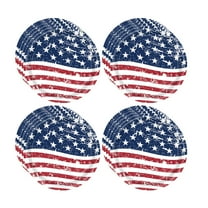 Yhmxh Independence Day Party Supplies, American Flag Disposable Paper Plates, Day 4th of July Independence Day Decorations, Patriotic Party Ornaments for Veterans Day Election Day