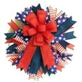 thumbnail image 1 of Yhmxh Independence Day Patriotic Red White Blue Wreath for Front Door, Soft Touch Artificial Flowers Wreath Memorial Day 4th of July Door Wreath for Home Decor Indoor and outdoor, 1 of 2