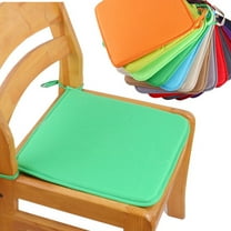 Yhmxh Indoor/Outdoor 16"x16" Chair Cushions with Non Slip Ties, Water Resistant All Weather Chair Pads, Square Corner Fade Resistance Seat Pads for Patio Garden Furniture Dining Office (Green)