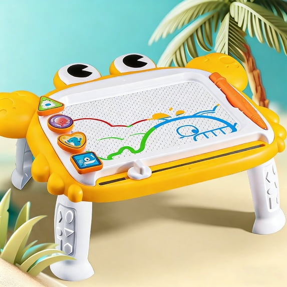 Yhmxh Kids Crab Magnetic Drawing Board Toddler Toys for Boys and Girls, Erasable Colorful Sketch Toys for 1-3 Year Olds, Mess Free Magnet Doodle for Kids Educational Drawing Christmas Birthday Gift