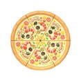 thumbnail image 1 of Yhmxh Kids Pretend Play Pizza Toy, 6 Inch Simulation Pizza Play Food Set, 6‑Slice Cuttable Fake Pizza Model, Kitchen Role‑Play Accessory for Toddler Boys Girls Educational Play Toy, 1 of 6