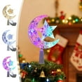 thumbnail image 1 of Yhmxh LED Lighted Christmas Tree Moon Star Topper Lighted with LED Lights Battery/USB Powered Xmas Tree Topper for Xmas Ornament Xmas Tree Topper Light Plant Top for Christmas Holiday, 1 of 7