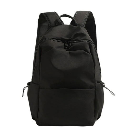 Yhmxh Laptop Backpack for Work, Lightweight Waterproof Daily Backpacks for Men Women, Sport Rucksack Computer Bag Fits 15.6 Inch Notepad, Small Simple Backpacks for College, Travel (Black)