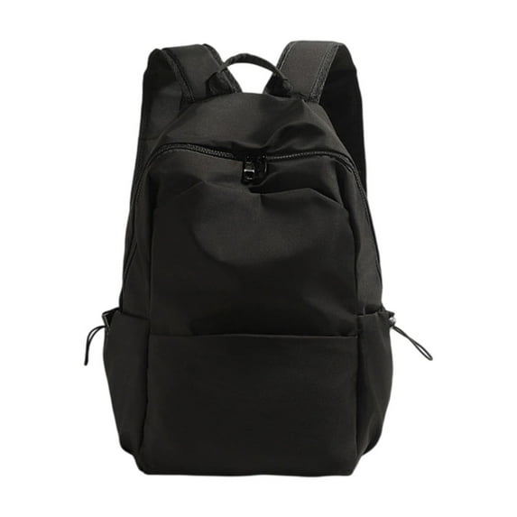 Yhmxh Laptop Backpack for Work, Lightweight Waterproof Daily Backpacks for Men Women, Sport Rucksack Computer Bag Fits 15.6 Inch Notepad, Small Simple Backpacks for College, Travel (Black)