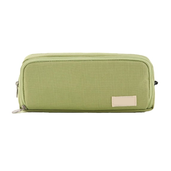 Yhmxh Large Pencil Case 3 Compartments Pencil Pouch Big Capacity Pencil Bag with Elastic Pen Slots for Stationery Organizer, Durable Oxford Organizer Pen Bag Cosmetic Makeup Pouch for Office Supplies