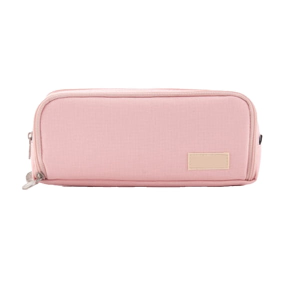 Yhmxh Large Pencil Case 3 Compartments Pencil Pouch Big Capacity Pencil Bag with Elastic Pen Slots for Stationery Organizer, Durable Oxford Organizer Pen Bag Cosmetic Makeup Pouch for Office Supplies
