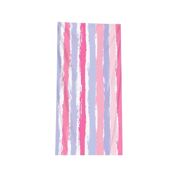 Yhmxh Large Stripe Beach Towels, 30" x 60" Microfiber Cotton Velour Beach Towels, Stripe Pool Towels, Quick Dry Large Swim Towels for Adults and Kids, High Absorbent Bath Towels for Bathroom
