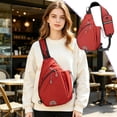thumbnail image 1 of Yhmxh Lightweight Sling Bag Crossbody Chest Backpack, Multipocket Anti-Theft Casual Shoulder Fanny Pack with Bottle Holder, Adjustable Strap Water Resistant Daypack for Outdoor Cycling Hiking Walking, 1 of 6