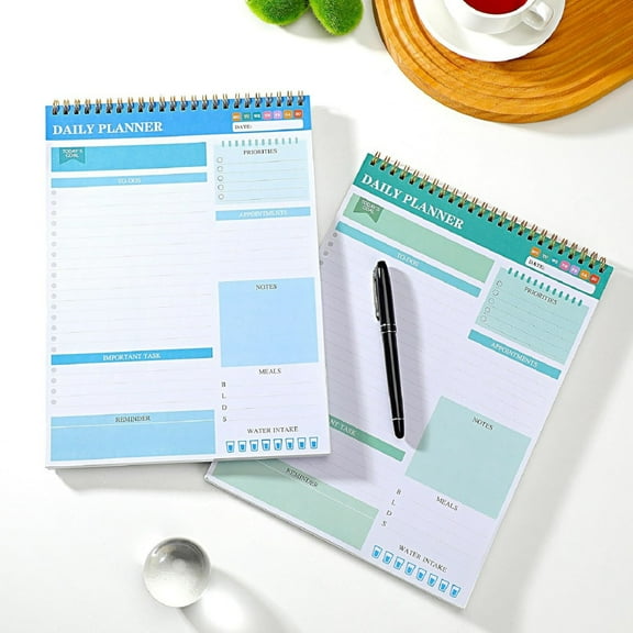 Yhmxh To Do List Notepad with 52 Sheets, To Do List Notepad for Work Undated Spiral Planner for Daily Tasks and Goal Achievement, To Do List Pad for Office & Home Enhanced Productivity