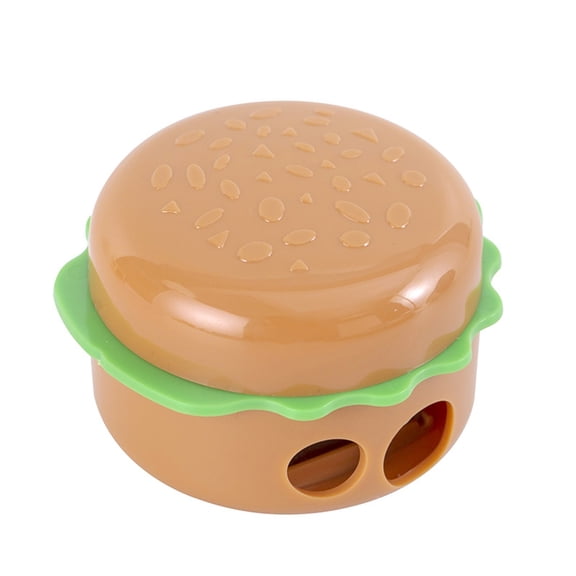 Yhmxh Manual Handheld Pencil Sharpener, Hamburger Sharpener Pencils Bright Color Pencil Sharpeners Pencils for Single Hole Office, Portable Pencil Sharpener Great for Study Work (1Pcs Random Color)