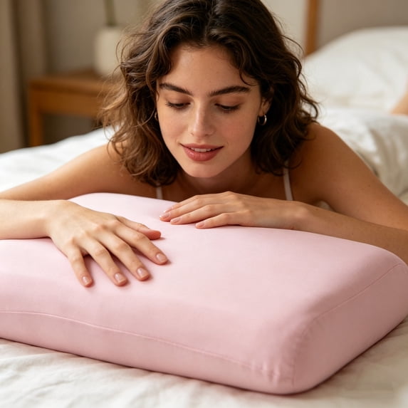 Yhmxh Memory Foam Rectangular Pillow, Ergonomic Slow Rebound Neck Support Pillow, Soft Cooling Breathable Sleeping Pillow for Side Back Stomach Sleepers, Office Home Bed Rest Cushion
