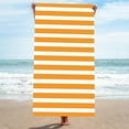 thumbnail image 1 of Yhmxh Microfiber Beach Towels Oversized, 30x60 Inch Quick Dry Sturdy Sand Free Bath Towels with Stripe Pattern, High Absorbent Beach Mat for Beach, Bathroom, Pool Party, Picnic, 1 of 5