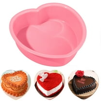 Yhmxh Mini Heart Cake Pan, 5 Inch Silicone Heart Cake Mold Baking Pan Nonstick Heart Shaped Molds for Valentine’s Day Anniversary Birthday Cake Snack Tart Muffin Cupcake Cheesecake Baking