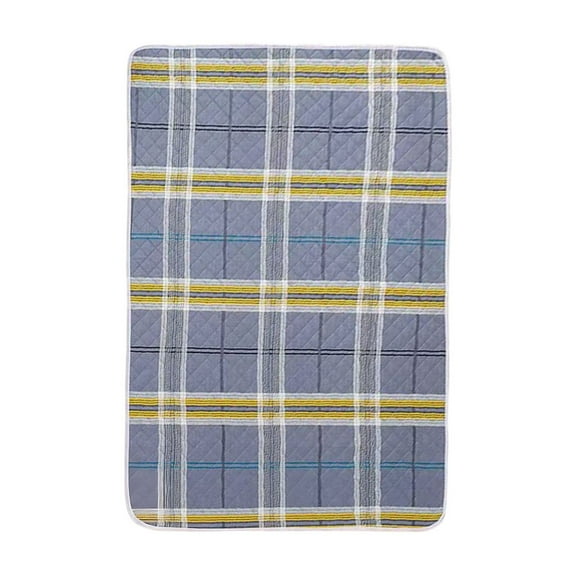Yhmxh Non-Slip Bed Pad Washable Large Incontinence Bed Pad Waterproof Absorbent Bed Wetting Protection Pad for Adults 40"x60"Reusable Plaid Mattress Protector Pad for Incontinence