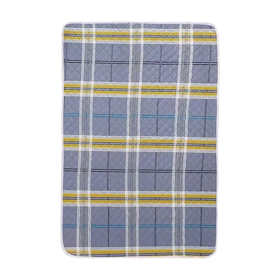 Yhmxh Non-Slip Bed Pad Washable Large Incontinence Bed Pad Waterproof Absorbent Bed Wetting Protection Pad for Adults 40"x60"Reusable Plaid Mattress Protector Pad for Incontinence
