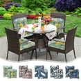 thumbnail image 1 of Yhmxh Outdoor/Indoor High Back Chair Cushions, 38"x 17" Deep Seat Patio Seat and Back Cushion Set, Stuffed High Rebound Foam Rocking Chair Cushions, Rocking Cushions Replacement for Patio, Porch, 1 of 7