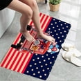 thumbnail image 1 of Yhmxh Patriotic Door Mat 4th of July Doormat Independence Day Decorative Welcome Mat Non Slip Rubber Backing Outdoor Indoor Entryway Floor Mats Home Festival Decor 40*60cm, 1 of 5