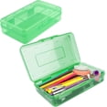 thumbnail image 1 of Yhmxh Pencil Box, Clear Pencil Case, Large Capacity Plastic Hard Pencils Case Crayon Box with Snap-Tight Lid Stackable for Pens Pencils Office Supplies Stationery Storage Organizer Box, 1 of 7