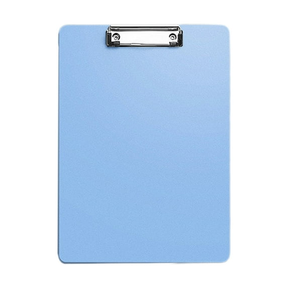 Yhmxh Plastic Clipboards Multiple Colors Clip Boards with Low Profile Metal Clip, Hangable Low Profile Clipboard, Standard A4 Letter Size for Teacher, Doctor, Nurse, Office Clerk (Light Blue)