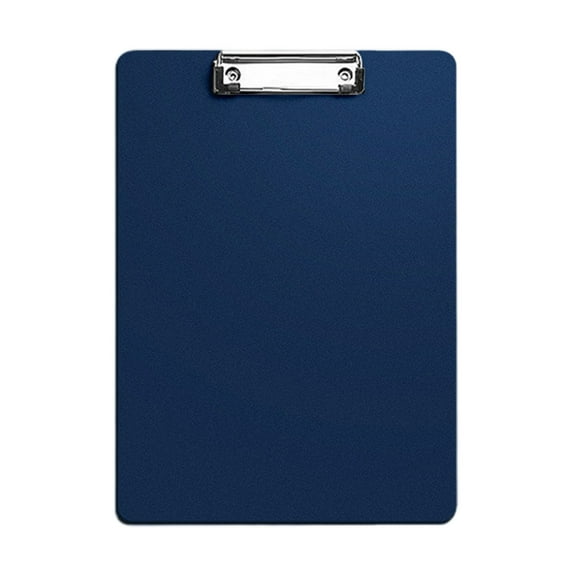 Yhmxh Plastic Clipboards Multiple Colors Clip Boards with Low Profile Metal Clip, Hangable Low Profile Clipboard, Standard A4 Letter Size for Teacher, Doctor, Nurse, Office Clerk (Dark Blue)
