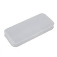 thumbnail image 1 of Yhmxh Plastic Pencil Case Transparent Plastic Stationery Case Frosted Clear Pencil Box with Hinged Lid Small Pencil Box Plain White Pencil Case Storage Box for Office Home Supplies, 1 of 5