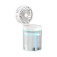 thumbnail image 1 of Yhmxh Portable Air Conditioner Cooling Fan with Remote, Quiet with 3 Speeds,450ml Evaporative Personal Air Cooler Fan 7 Night Light, Small Air Conditioner for Bedroom Office, 1 of 8