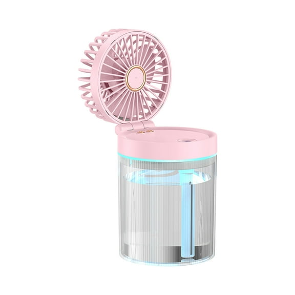 Yhmxh Portable Air Conditioner Cooling Fan with Remote, Quiet with 3 Speeds,450ml Evaporative Personal Air Cooler Fan 7 Night Light, Small Air Conditioner for Bedroom Office