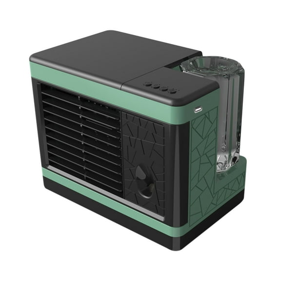 Yhmxh Portable Air Conditioner & Evaporative Cooler, 3 Speeds USB Rechargeable Battery Operated Bladeless Fan, Personal Air Cooler, Compact Air Circulator for School, Camping, Bedroom