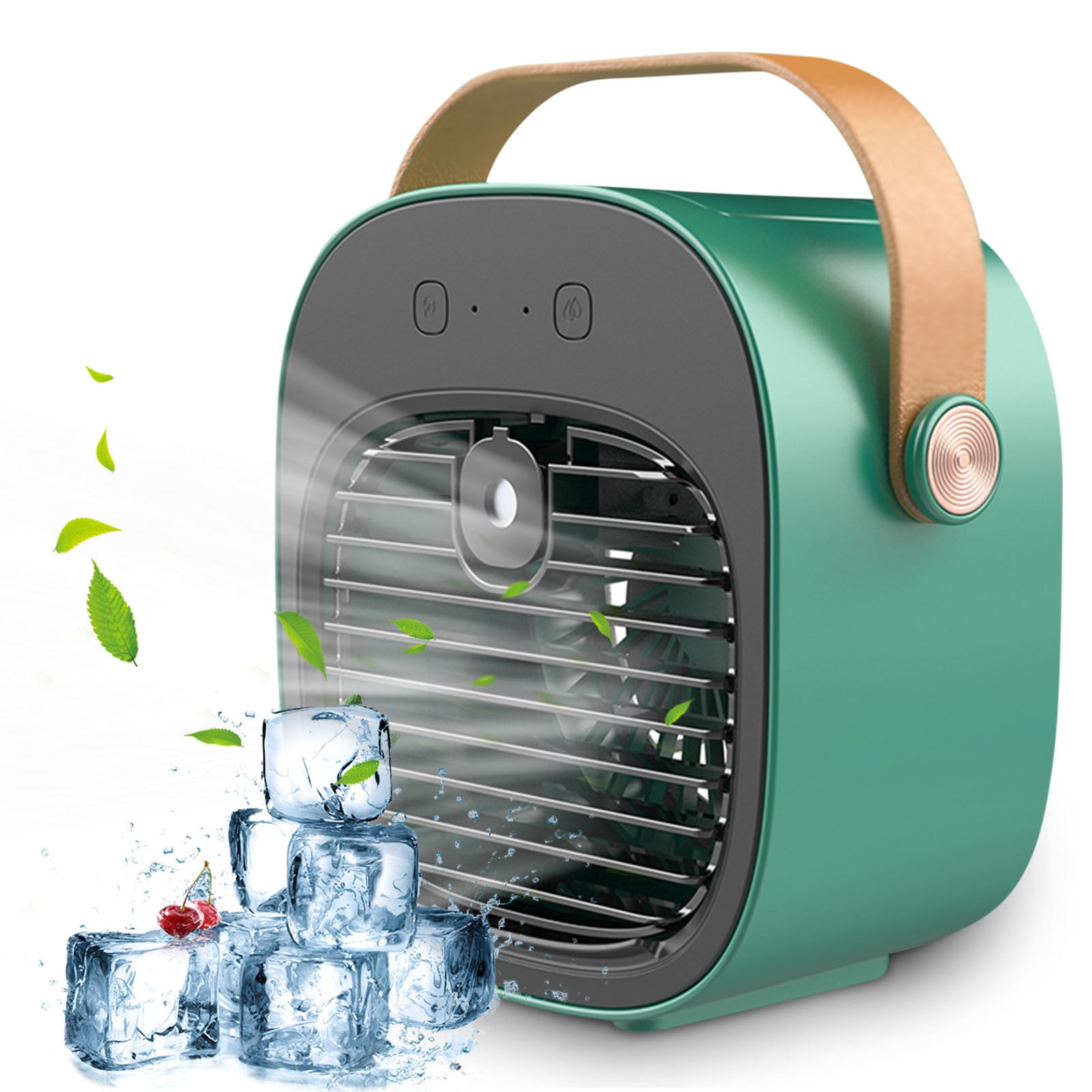 Yhmxh Portable Fan Portable Air Conditioner 3 Speeds Duration 5-10 hrs, Quiet Desk Cooling Fan, Mini Air Conditioner Fan for Home, Bedroom, Travel, Office, Outdoor, Indoor