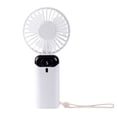 thumbnail image 1 of Yhmxh Portable Handheld Fan, High Speed USB Rechargeable Cooling Mini Fan, Adjustable 90° Foldable Head Fan with Digital Display, Portable Personal Fan for Makeup, Office, Travel, Gifts for Women, 1 of 6