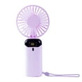 thumbnail image 1 of Yhmxh Portable Handheld Fan, High Speed USB Rechargeable Cooling Mini Fan, Adjustable 90° Foldable Head Fan with Digital Display, Portable Personal Fan for Makeup, Office, Travel, Gifts for Women, 1 of 6