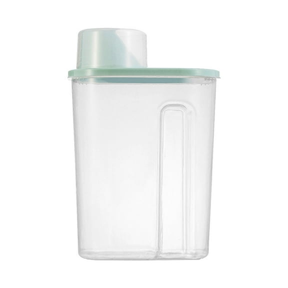 Yhmxh Rice Storage Container, Dry Food Airtight Container, Pet Dog Cat Food Canister, BPA Free Clear Plastic Kitchen and Pantry Organization Bin for Oatmeal, Grain, Cereal, Pasta, Flour(Blue-S)