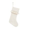 thumbnail image 1 of Yhmxh Ruffled Cuff Christmas Stocking, Large Soft Xmas Hanging Stocking with Hanging Loops, Farmhouse Rustic Holiday Decor Stocking for Fireplace Xmas Tree Ornament Party Decorations, 1 of 5