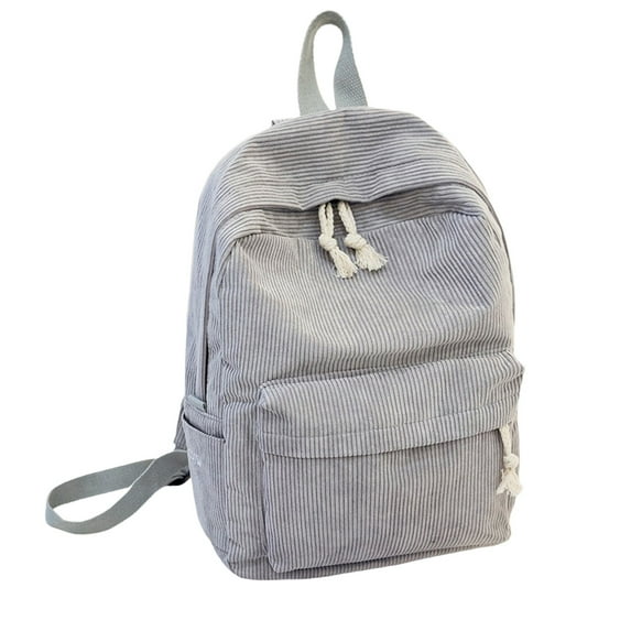 Yhmxh Schoolbag School Backpack Large Corduroy Backpack Lightweight Backpack Elementary School Backpacks College Bag Travel Daypack for Women, Shoulder Bag with Adjustable Shoulder Strap