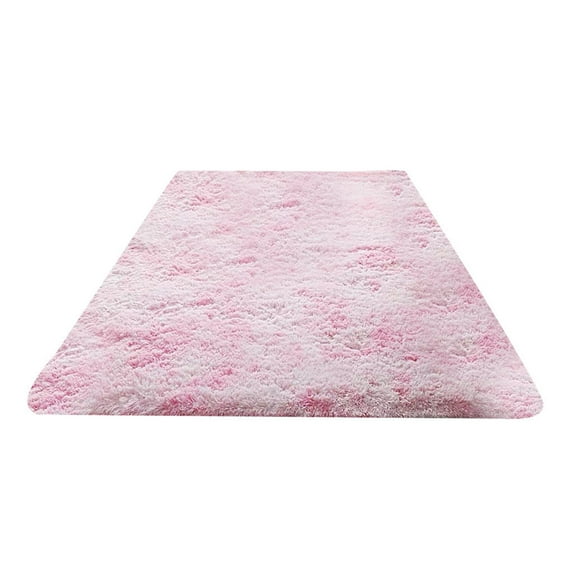 Yhmxh Shag Area Rugs For Living Room, Tie-Dyed Light Grey Indoor Ultra Soft Plush Rugs for Living Room, Non-Skid Modern Nursery Faux Fur Rugs for Home Decor (S/M/L/XL/XXL)
