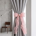 thumbnail image 1 of Yhmxh Sheer Organza Bow Curtain Tiebacks with Wavy Streamers, Pre-Tied Elegant Ribbon Bow Curtain Holdbacks, Decorative Window Curtain Tie Backs for Bedroom Living Room Wedding Home Decor, 1 of 6
