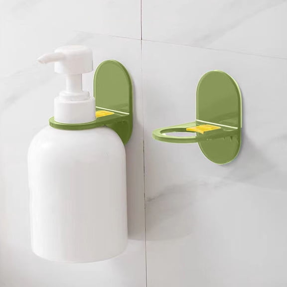 Yhmxh Shower Gel Bottle Rack Hook, Self Adhesive Wall Mounted Shampoo Holder Hook, Shower Gel Bottle Rack Hanger Liquid Soap Shower Holder and Conditioner Dispenser for Wall Kitchen (2 Pieces)