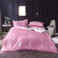thumbnail image 1 of Yhmxh Silky Satin Duvet Cover Full Size Silky Bedding Duvet Cover with Hidden Zipper Ties Summer Cooling Quilt Cover Soft Stain Resistant Hotel Quality Quilt/Comforter Case 90"x78", 1 of 6