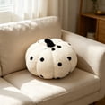 thumbnail image 1 of Yhmxh Soft Fluffy Pumpkin Throw Pillow, 3D Plush Sherpa Stuffed Pumpkin Cushion Decor, Cute Autumn Harvest Pumpkin Shaped Plush Toy for Sofa Couch Bed Farmhouse Thanksgiving Halloween Party Decor, 1 of 6