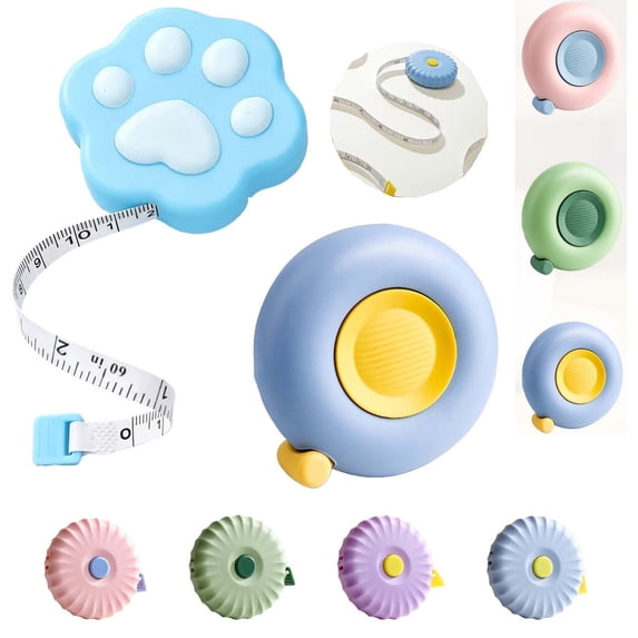 Yhmxh Soft Retractable Tape Measure, 200cm/78 Inch Portable Body Measuring Tape with Lock Pin, Compact Sewing Ruler for Body Measurement, Tailor Craft, Clothing Size and Household Daily Measuring