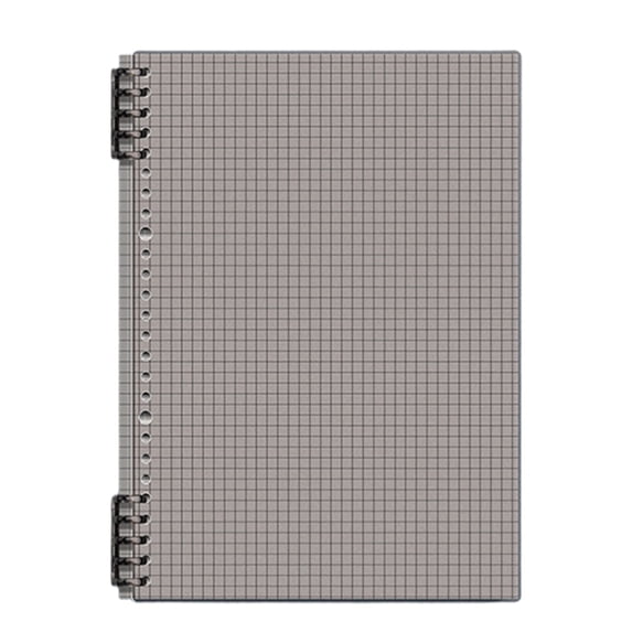 Yhmxh Spiral Notebook with Clear Cover, Graph Grid Paper Page Spiral College Notebook, Thick Paper Journal Notepad for Note Taking, Sketching, Writing, B5 Size Durable Hardcover Spiral Notebooks
