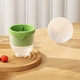 thumbnail image 1 of Yhmxh Stackable Silicone Ice Sphere Molds, Food-Grade 2.5-Inch Ice Ball Makers, Easy-Release BPA-Free Clear Ice sphere Maker, Keep Drinks Cocktail Colder Longer with Less Dilution(Green), 1 of 6
