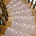 thumbnail image 1 of Yhmxh Stair Treads Non-Slip Carpet Mat, Carpet Stair Treads with Luminous Light, Dog Paw Prints Stair Carpet with Reusable Adhesive, Indoor Stair Runner Mat for Pets and Elders 21.65x8.66x1.77inch, 1 of 6