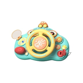 Yhmxh Steering Wheel Toys, Baby Turn and Learn Driver, Simulation Driving Learning Educational Toy, Musical Driving Wheel Toy for Tooddler Birthday Gifts for 12 months+ Boy Girl Early Educational
