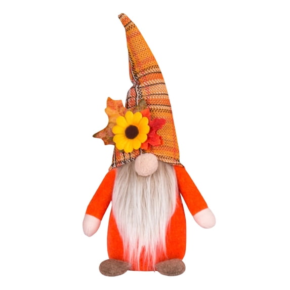 Yhmxh Thanksgiving Gnomes Plush Harvest Ornament, Fall Decor Faceless Doll for Tiered Tray, Autumn Dwarf Tabletop Figurine for Farmhouse Home Mantel Thanksgiving Party Indoor Decorations