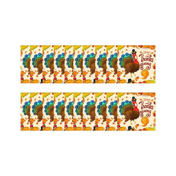 Yhmxh Thanksgiving Party Supplies, Disposable Turkey Plates Pumpkin Tablecloth Napkins Cups Thanksgiving Party Decorations Fall Party Supplies Dinnerware Set, Fall Harvest Party Tableware for Dinner