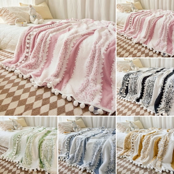 Yhmxh Throw Blanket for Couch, Soft Lightweight Plush Fuzzy Cozy Luxury Fall Blanket, Cute Warm Fluffy Cream Blanket, Teacher Gifts Birthday Gifts for Women Men, Room Home Dorm Decor 60"X80"