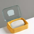 thumbnail image 1 of Yhmxh Travel Soap Dish with Lid, Draining Soap Bar Holder with Bottom Draining Layer for Bathroom, Efficient Drainage Soap Case for Traveling, Camping, Outdoor, Gym, Bathroom, 1 of 6